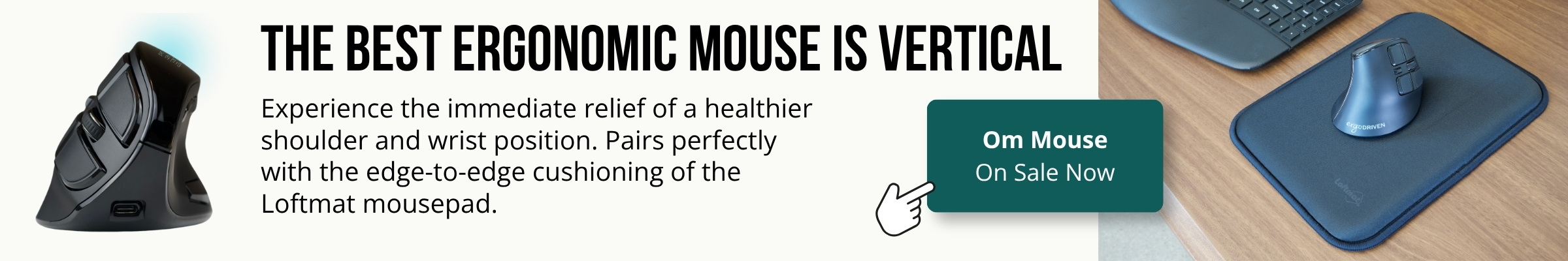The Vertical Handshake Mouse by Ergodriven