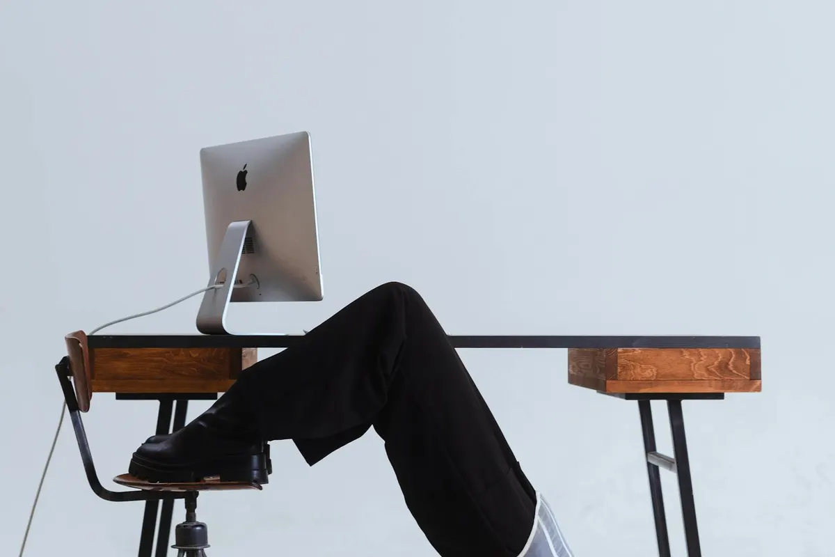 Person stretching their lower back
